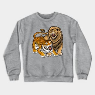 TIGER VS LION Crewneck Sweatshirt